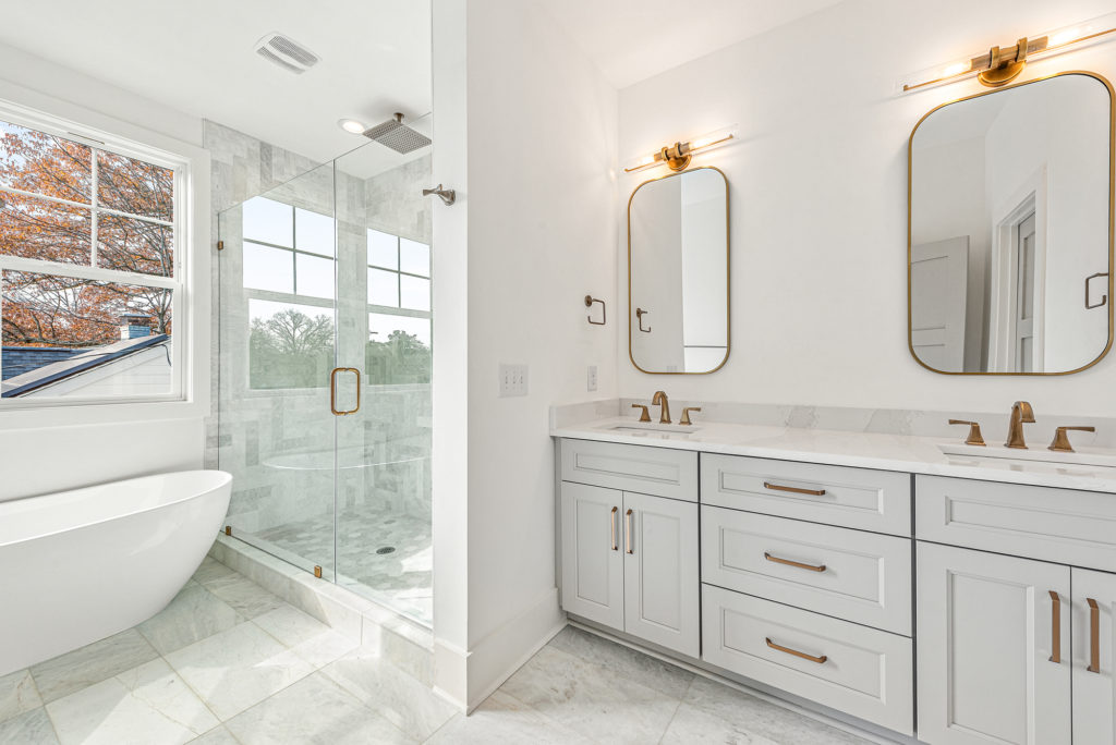 double vanity gold bathroom mirrors charlotte nc